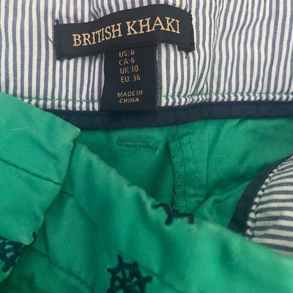 Teal Nautical Print Skirt - Picture 2 of 3